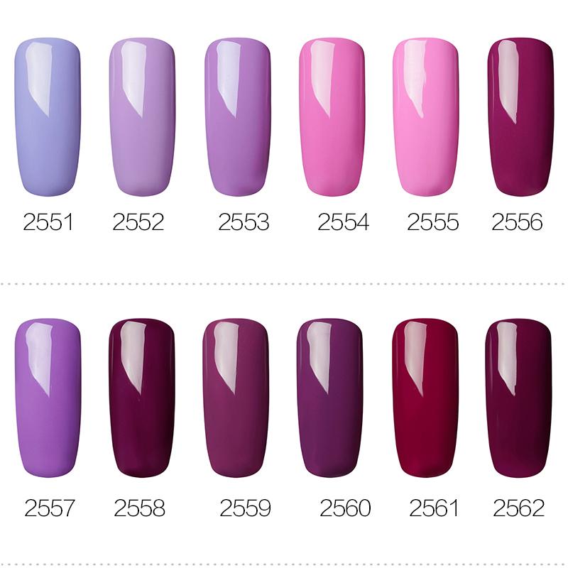 Gel Nail Polish Purple Color Series 7 ml Gel Nail Polish Purple Color Series 7 ml